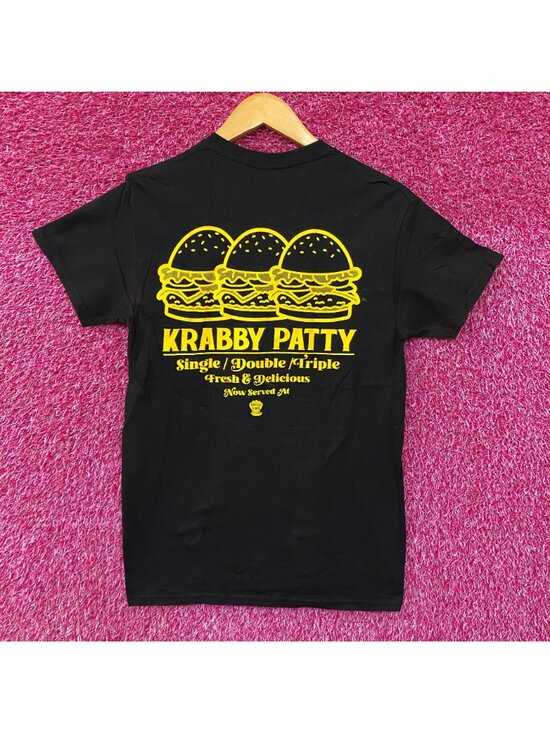 Nickelodeon SpongeBob SquarePants Krusty Crab Fresh & Delicious T-Shirt Small - Picture 4 of 6